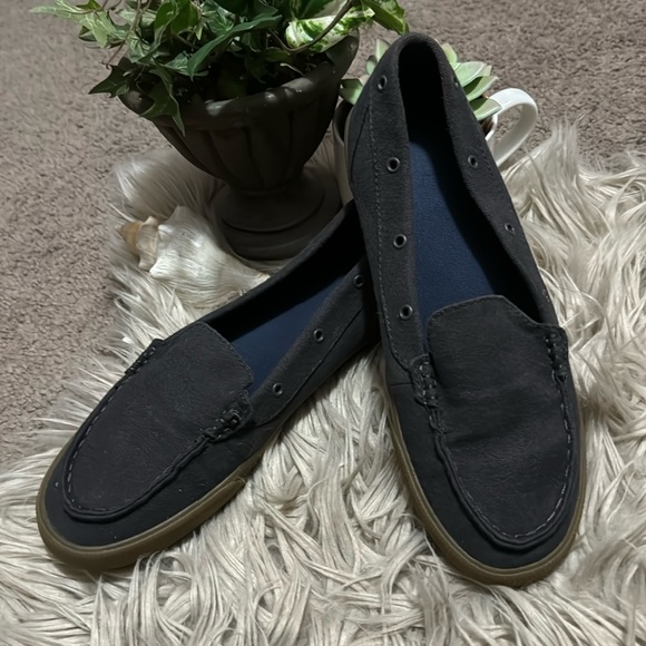 Sperry Slip On Shoes-Wmns Sz 9-Navy-EUC - Picture 2 of 15